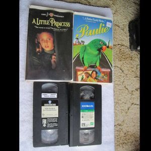 Paulie Little Princess Home Alone Willy Wonka 1971 VHS Cassette Tape Bundle  $4